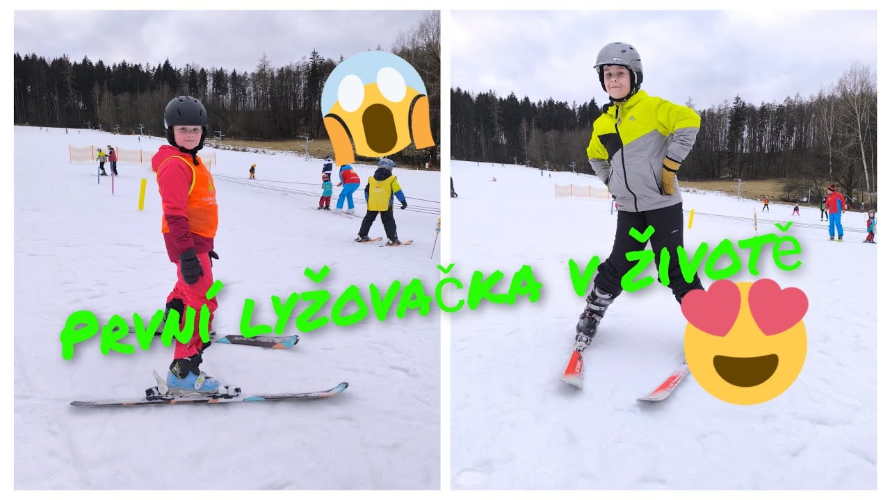 Děti stojí poprvé na lyžích 🫣😱 Jak jim to šlo?| A nebo nešlo? ⁉️