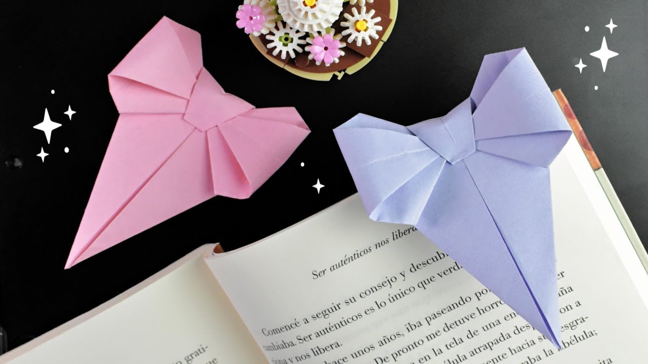 Separador de Libro 🎀 Moño de Papel