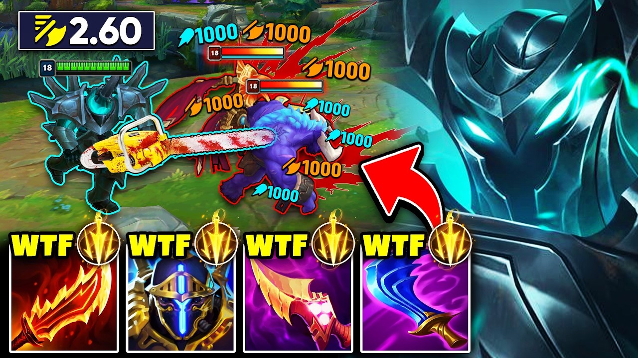 Mordekaiser but I trade my Mace for a CHAINSAW... (2.60+ ATTACK SPEED WTF?)