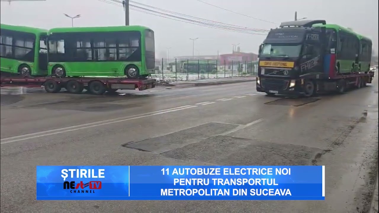 11 autobuze electrice noi pentru transportul metropolitan din Suceava