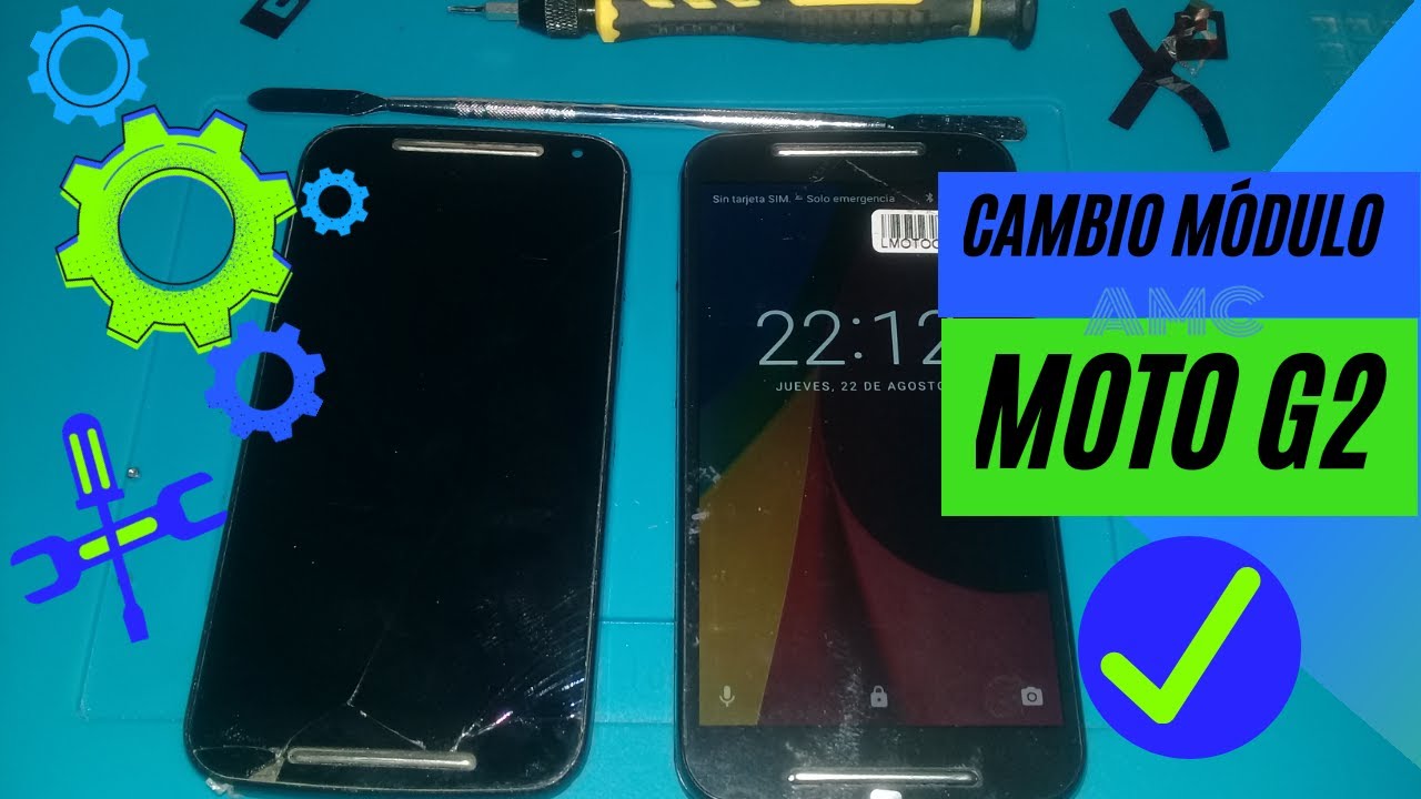 Como cambiar módulo  de Motorola G2