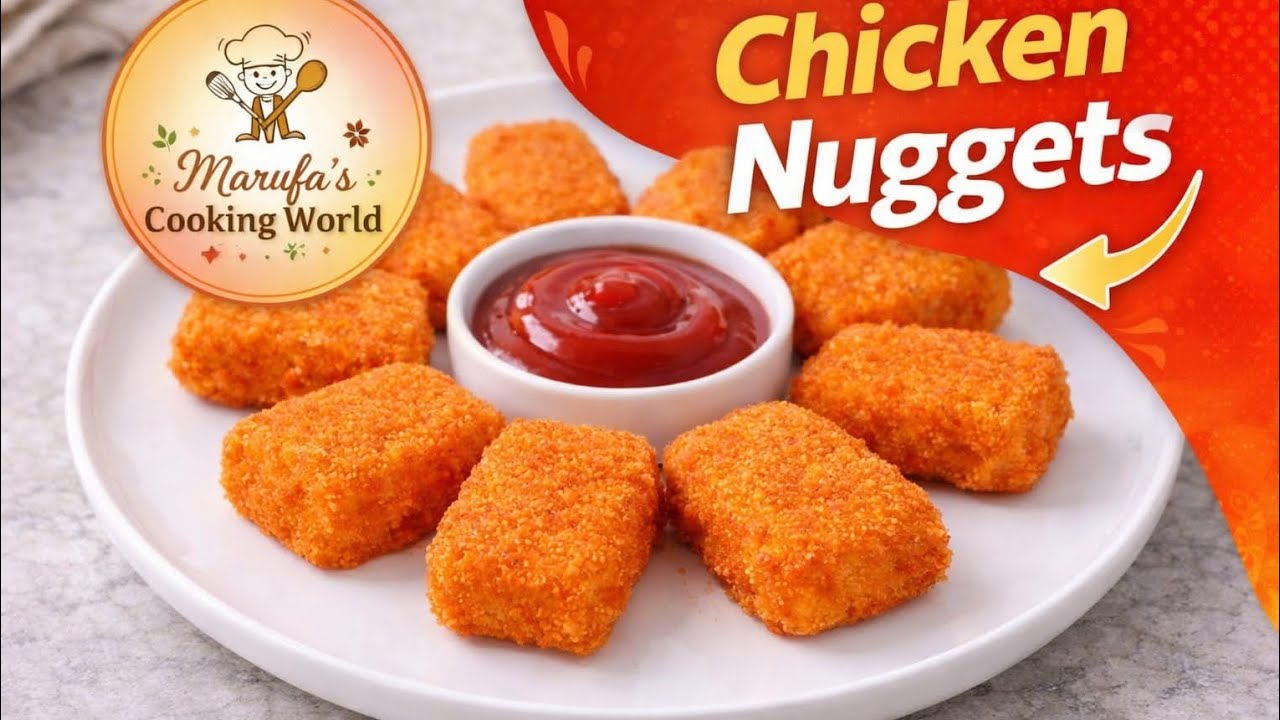 Easy Chicken Nuggets Recipe | বাইরে থেকে না কিনে ঘরেই বানান 🥰