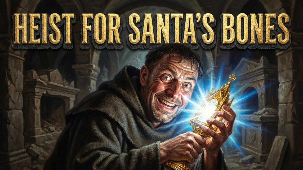 Средневековое ограбление с целью украсть кости Санта-Клауса (Они разбили его гробницу)