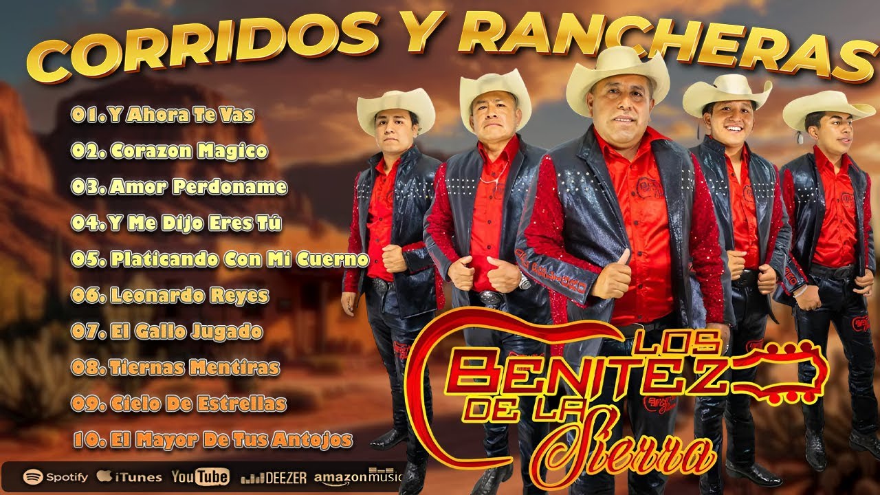 🎸 Mix Corridos y Rancheras 2025 - Los Benitez De La Sierra | Puros Éxitos con Guitarras del Rancho