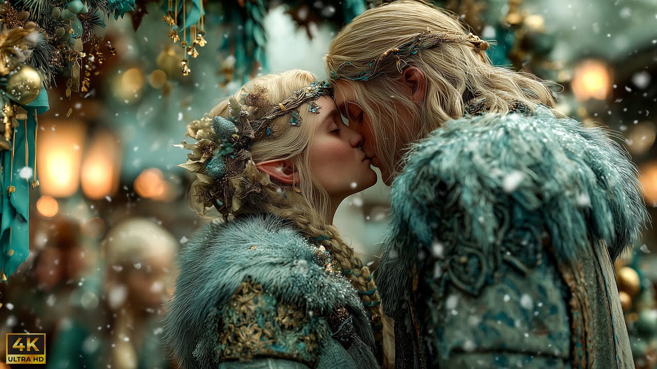 Happy New Year 2026 🎆 Magical Elven City Celebration & Winter Fantasy Music 4K