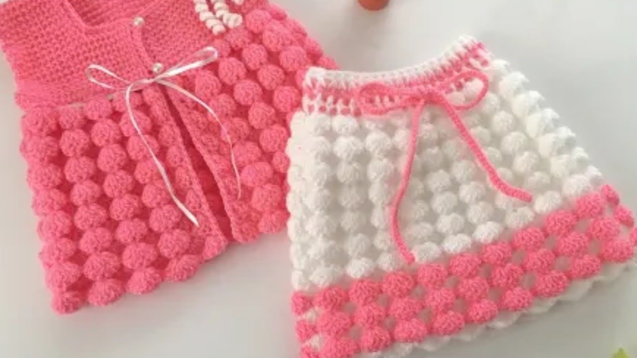 طريقة عمل چيبة بغرزة البالون موديل جديد/ بغرزةمنتفخة how to make a new skirt crochet balloons stitch