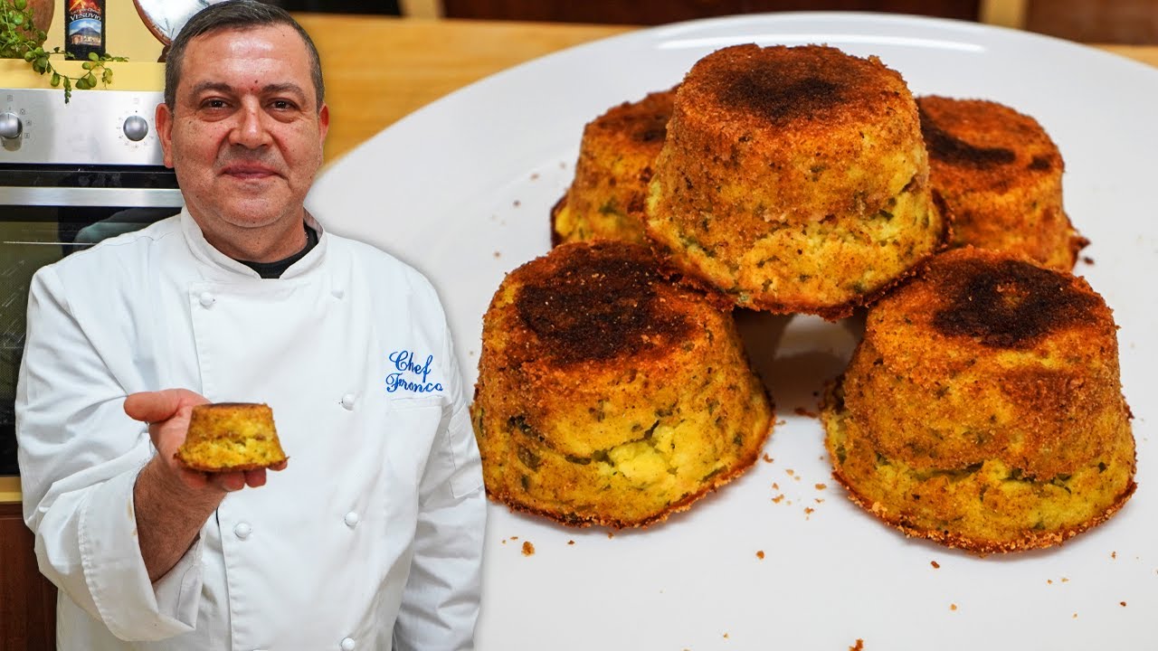 TORTINO di PATATE RIPIENO di FUNGHI E PROVOLA - Ricetta VELOCE e BUONA FATTA in CASA