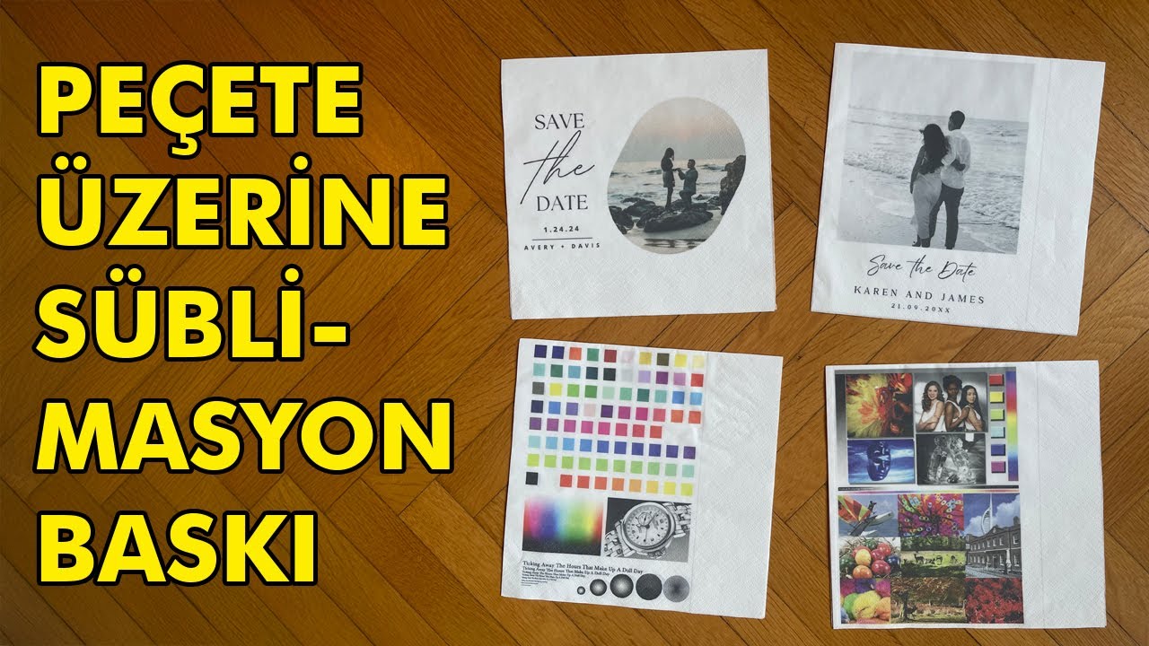 Peçete Üzerine Süblimasyon Baskı