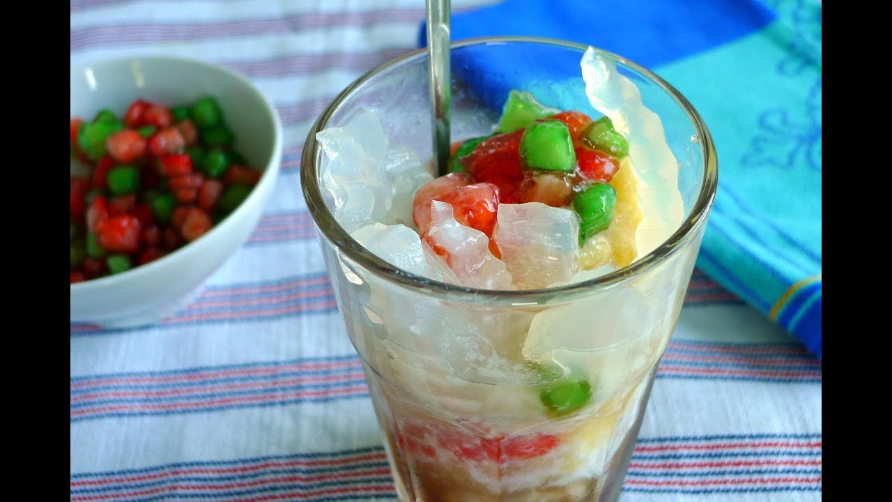 Rainbow Dessert - Che Suong Sa Hat Luu | Helen's Recipes