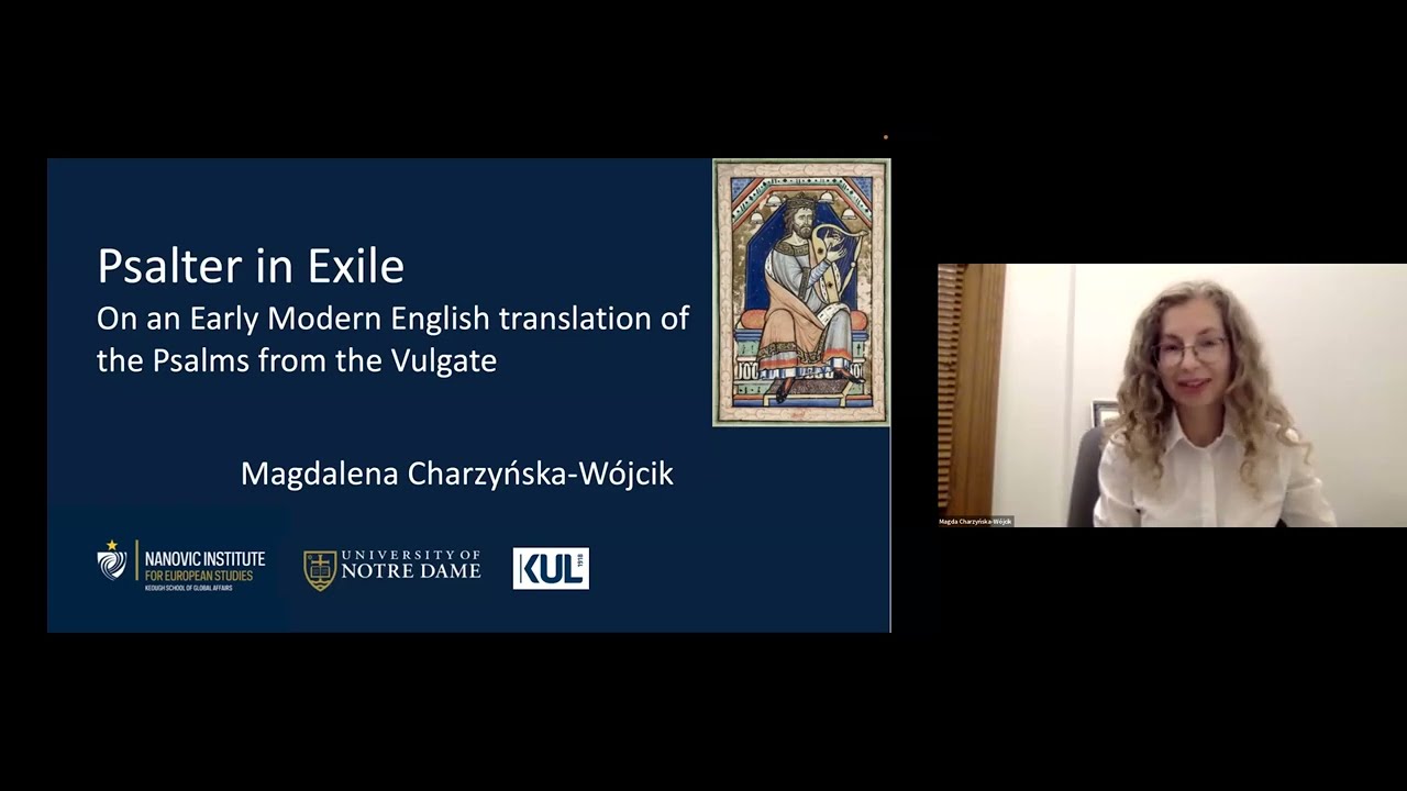 Psalter in Exile: On an Early Modern English translation of the Psalms from the Vulgate