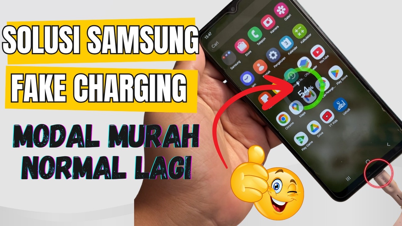 Solusi Fake Charging Samsung Type-C & USB Tidak Terbaca di Komputer  (A04s, A13, A14, dll)
