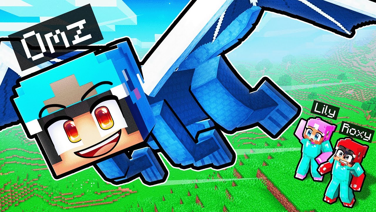 I Pretended to be a DRAGON, Then Beat Minecraft!