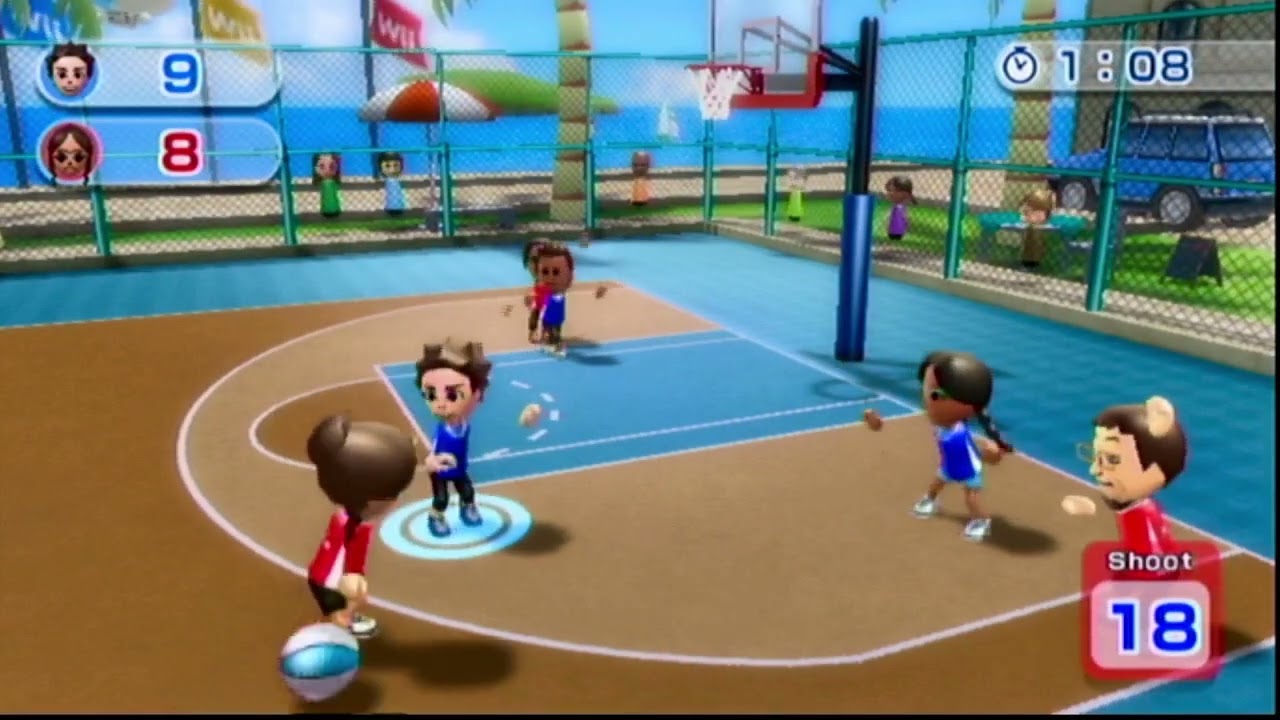 Wii Sports Resort Basketball Tie Breaker Game Max Level