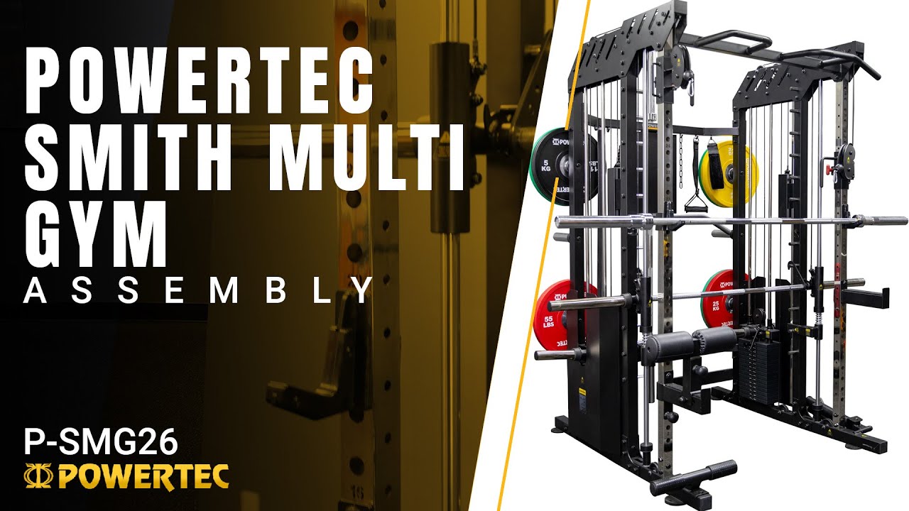 Powertec Smith Machine Gym – Full Assembly Overview (P-SMG26)