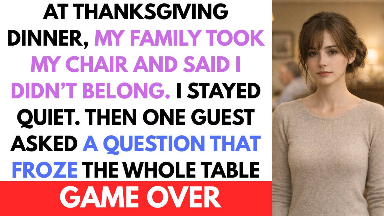 At Thanksgiving, My Family Took Away My Seat — Then One Guest Asked A Single Question