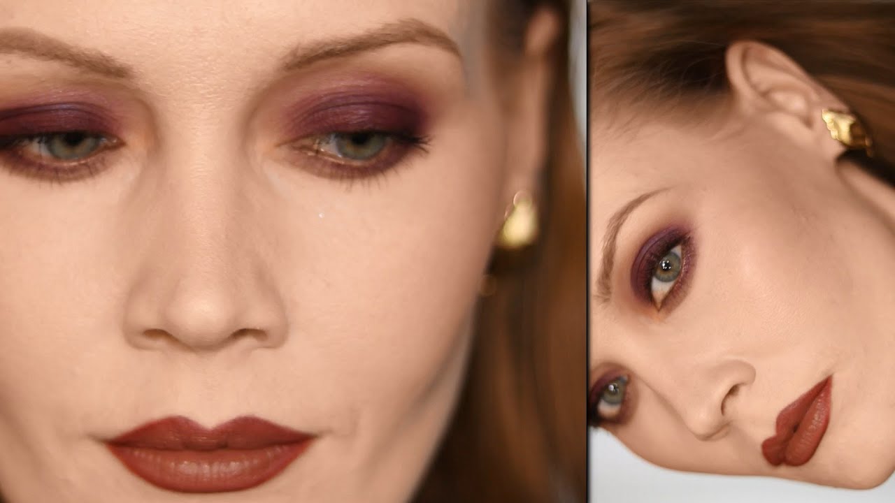 Burgundy Smokey Eye makeup tutorial
