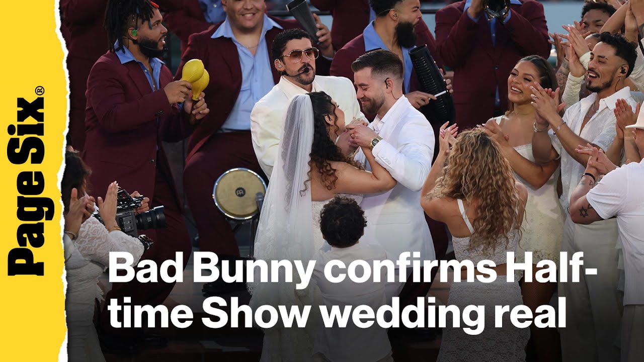 Bad Bunny confirms Super Bowl Halftime Show wedding was real