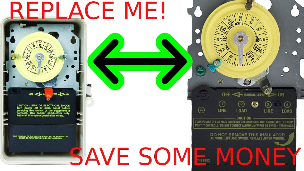 Analog Pool Timer Replacement or digital, timer broke no work
