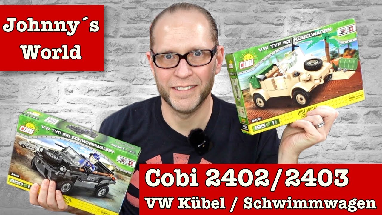 Cobi 2402 VW Typ 82 Kübel / 2403 VW Typ 166 Schwimmwagen