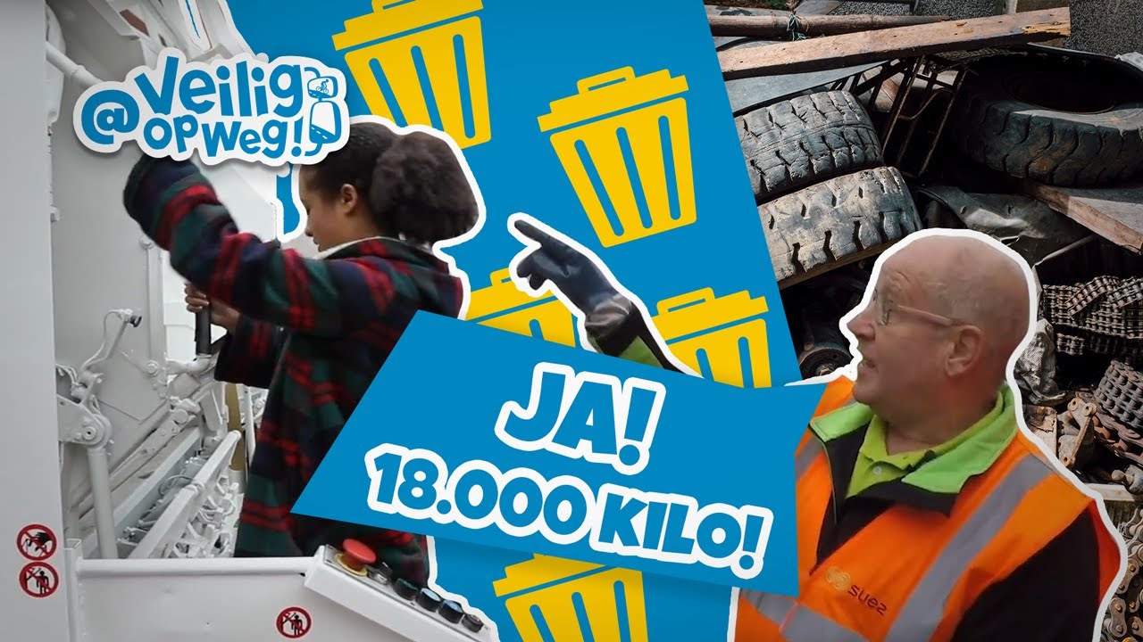 EEN GRONDSTOFFENWATTE?!?  | KLIMMEN IN EEN VUILNISWAGEN | VEILIG OP WEG