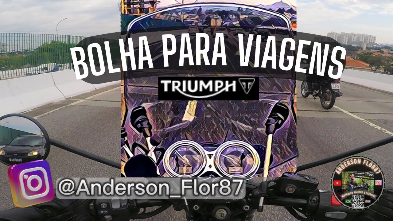 Porque BOLHA PARABRISA em VIAGENS É MELHOR - TRUMPH T120
