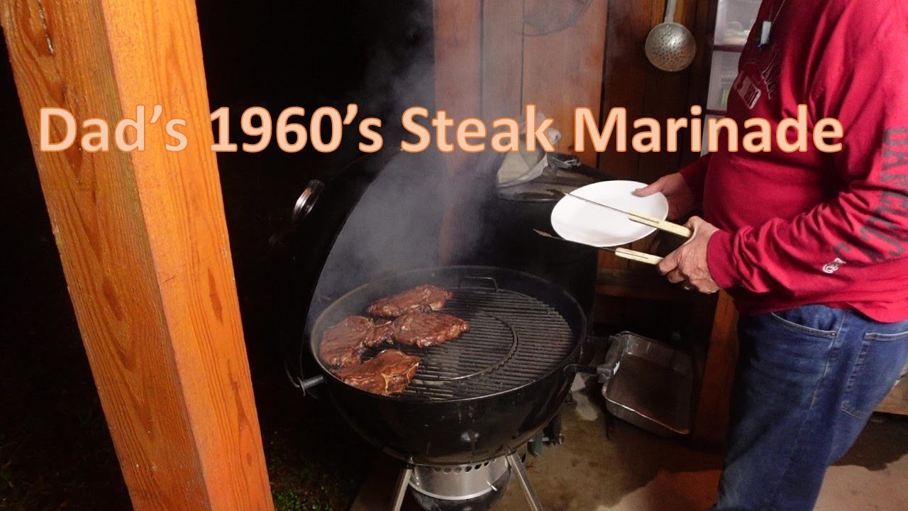 Восхитительно маринованные в ретро-стиле рибай-стейки от папы из 1960-х