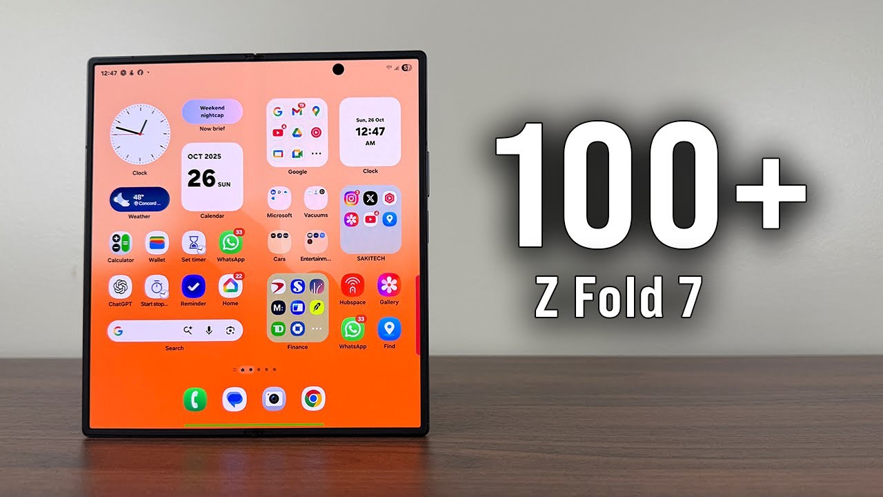 Более 100 советов, хитростей и скрытых функций для Samsung Galaxy Z Fold 7