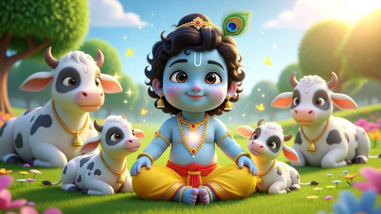Choti Choti Gaiya, Chote Chote Gwal | छोटी छोटी गैया | #Little Krishna Bhajan - Krishna Bal Leela