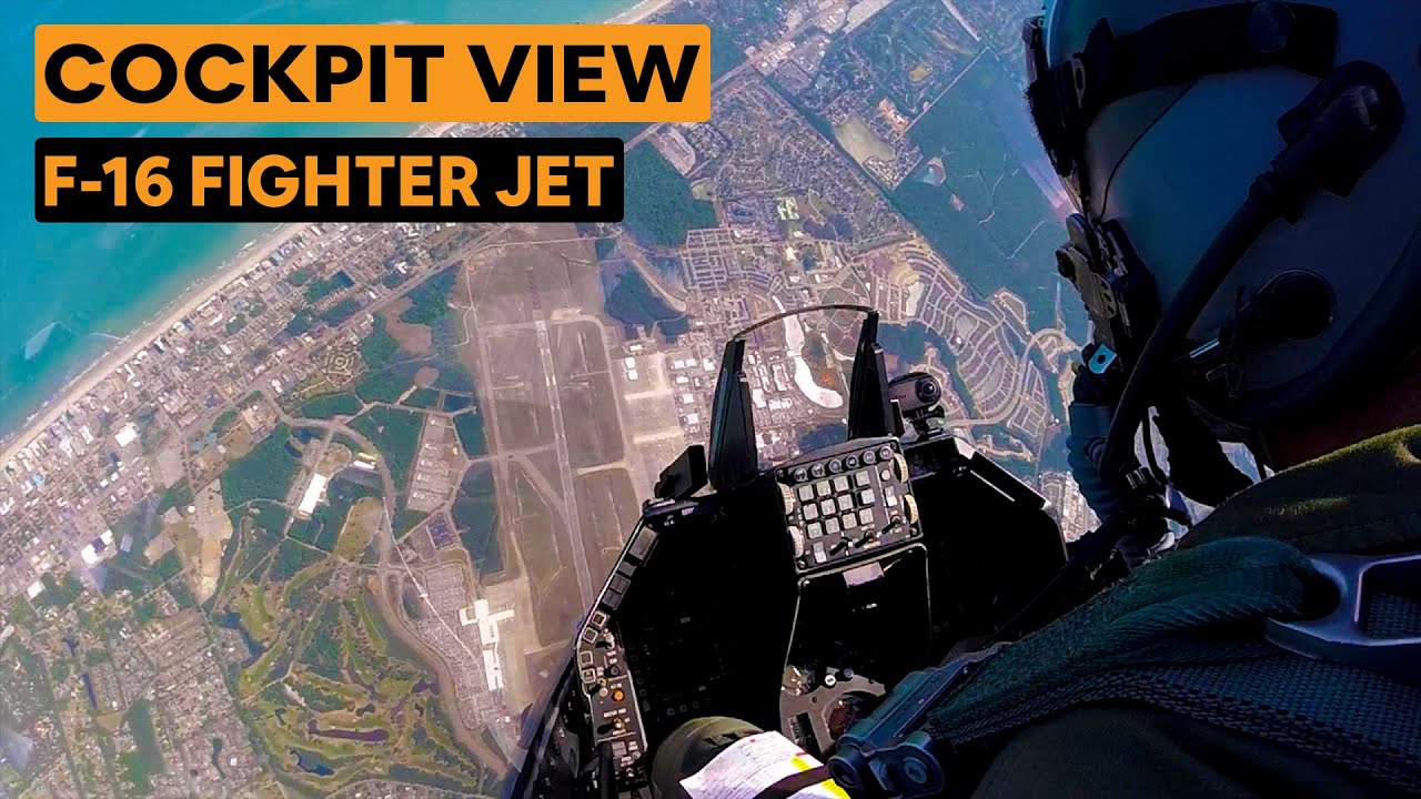 Cockpit View: F-16 Fighter Jet Takeoff & Landing - Amazing Action