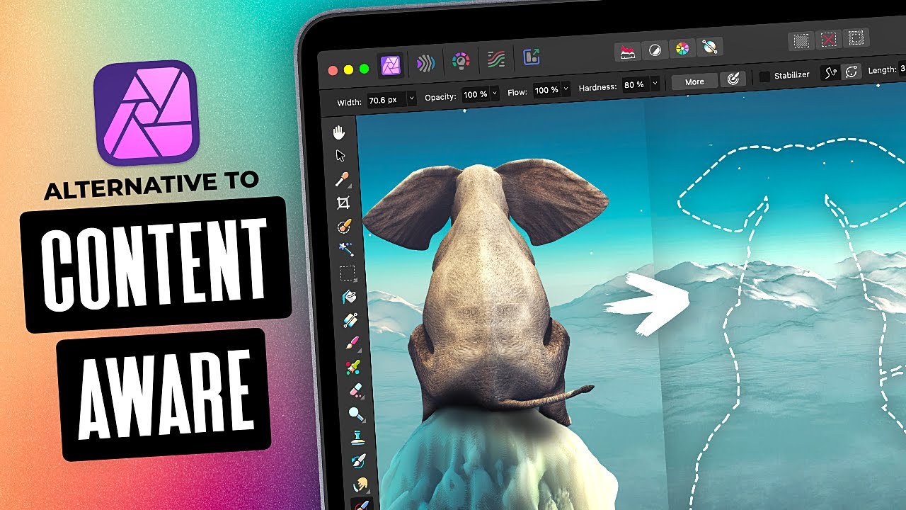 Affinity Photo Content Aware Fill Alternative | Inpainting Brush Tutorial