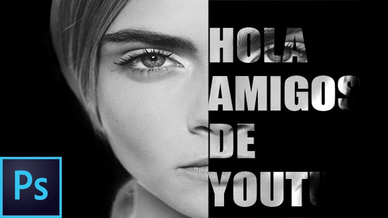 Adobe Photoshop Cs6 - Cara con Texto