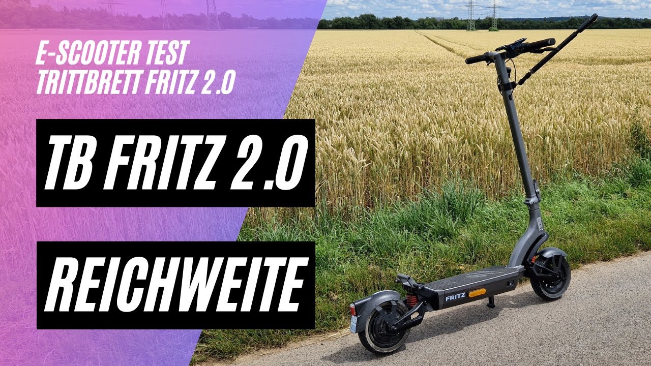 🛴 Trittbrett Fritz 2.0  🏆 Reichweitentest mit dem neuen Fritz (48V, 18AH, 500W)