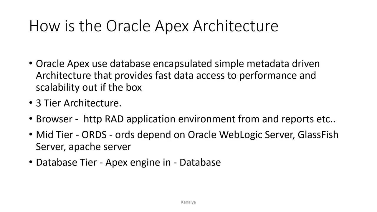 What is Oracle Apex? How Oracle Apex Works? How is the Oracle Apex Architecture