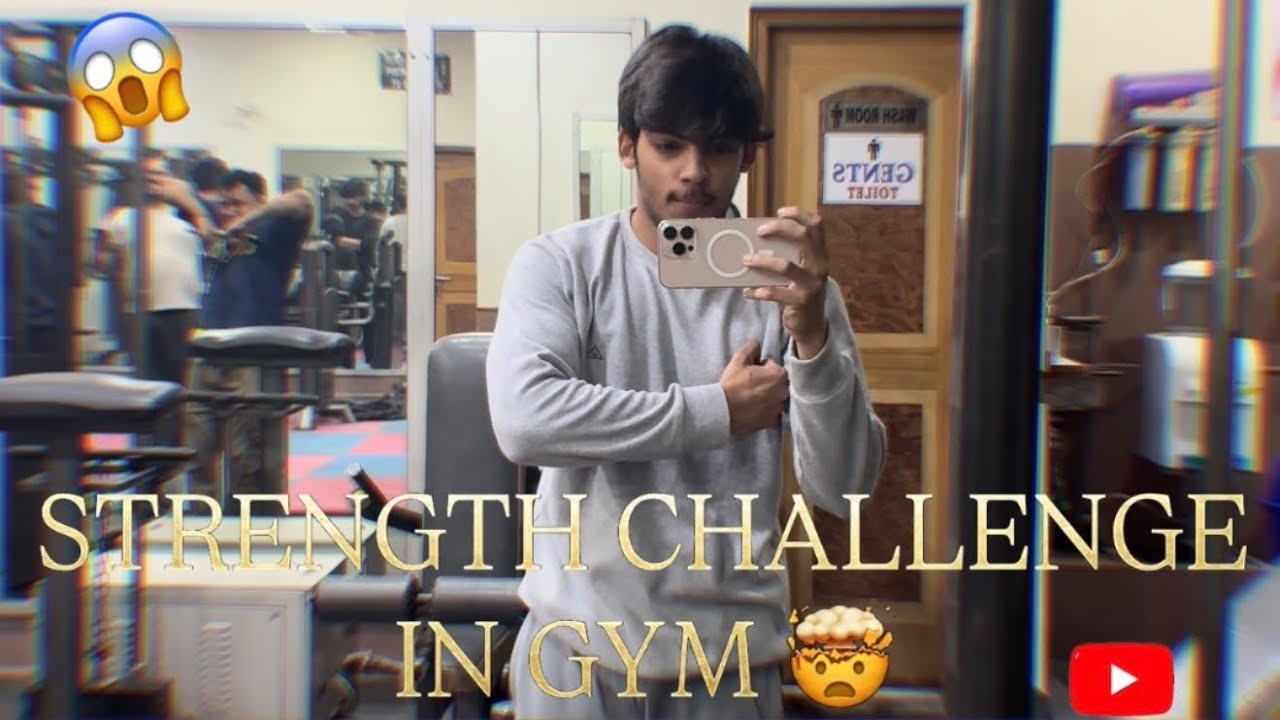 STRENGTH CHALLENGE IN GYM 🤯 || Daily Gym Vlog 💪 | Real Life Routine + Gym Challenge 🔥
