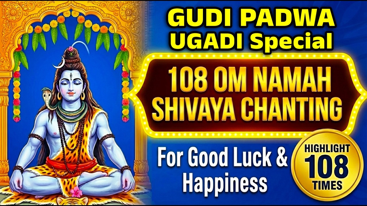 Gudi Padwa and Ugadi Special 108 Om Namah Shivaya Chanting for Good Luck & Happiness