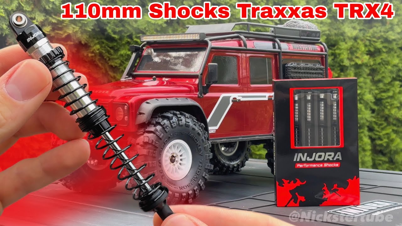 BEST Traxxas TRX4 Shock UPGRADE? | INJORA Dual Rate Oil Shocks | Unboxing & INSTALLATION video