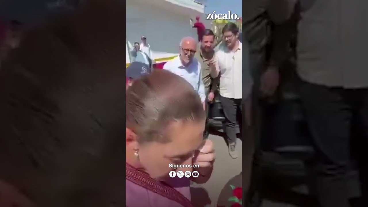 Le pican el ojo a #Sheinbaum durante evento en #nayarit