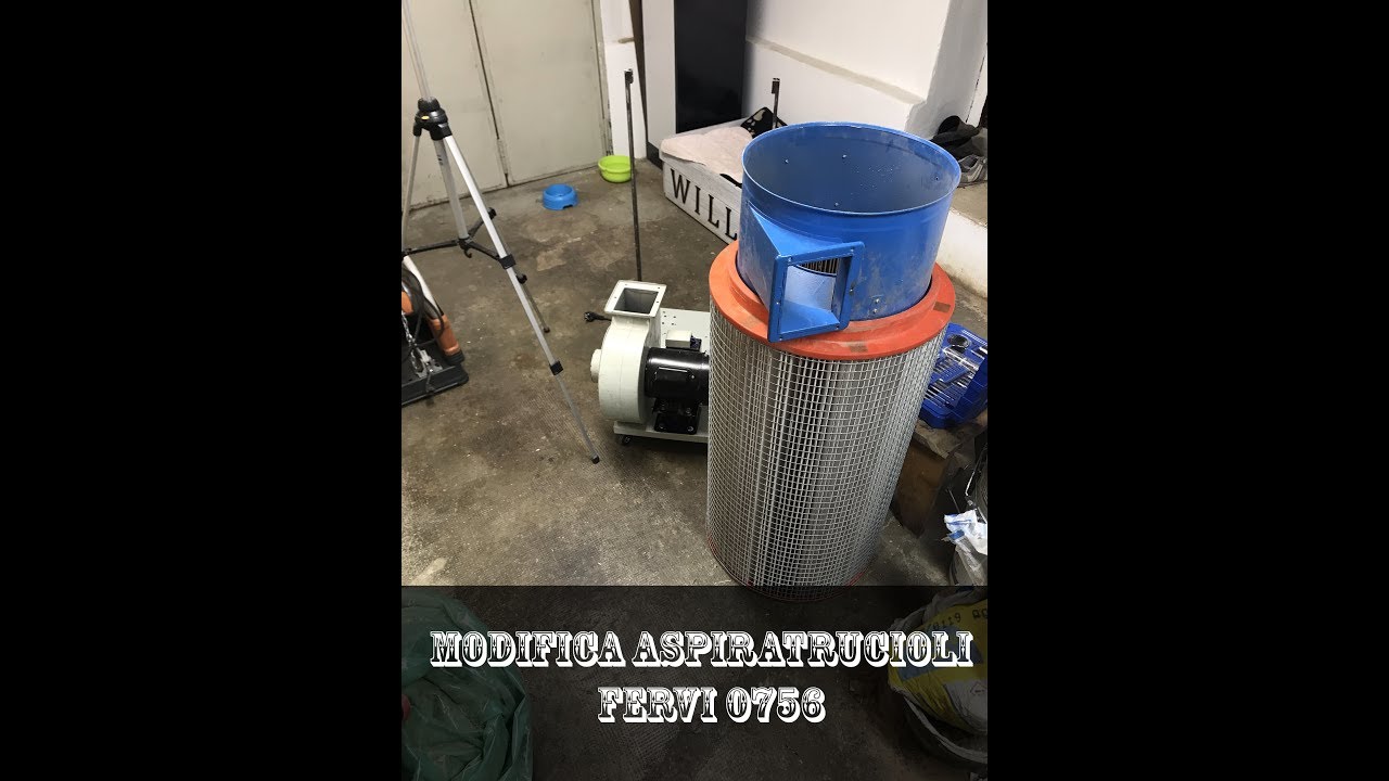 Impianto di aspirazione - modifica aspiratrucioli. Upgrade woodworking Dust Collector