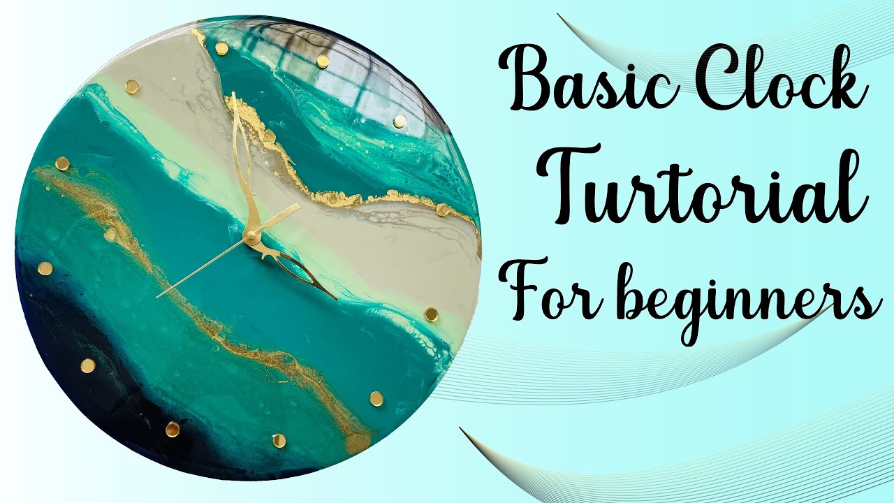 Resin wall clock || Easy Resin Art / Resin for beginners/ Resin clock Making / Resin Click DIY