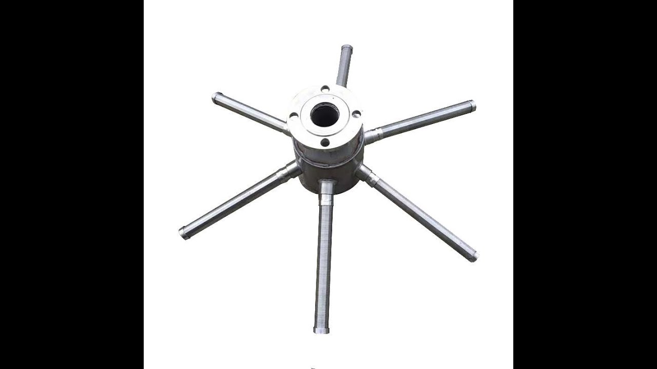 3D drawing design and finished product demonstration of Wedge Wire Lateral Assemblies