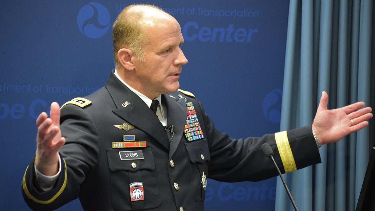 General Stephen R. Lyons, U.S. TRANSCOM Speaks at the U.S. DOT's Volpe Center