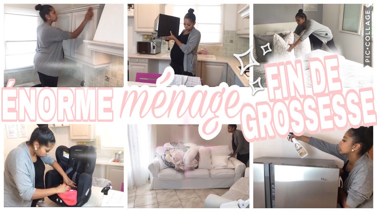 ⭐️ÉNORME  MÉNAGE DE FIN DE GROSSESSE // ROUTINE EXTRÊME MÉNAGE // CLEAN WITH ME PREGNANT FALL 2019