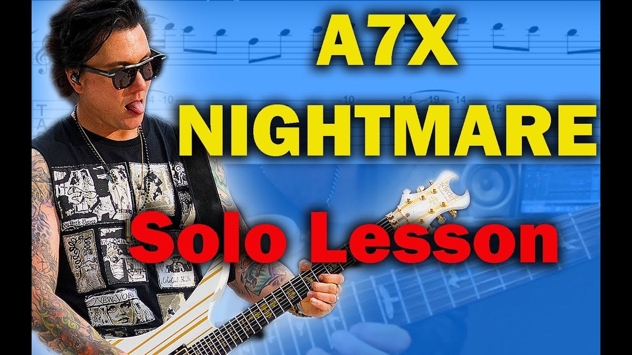 How to play ‘Nightmare’ by Avenged Sevenfold Guitar Solo Lesson w/tabs