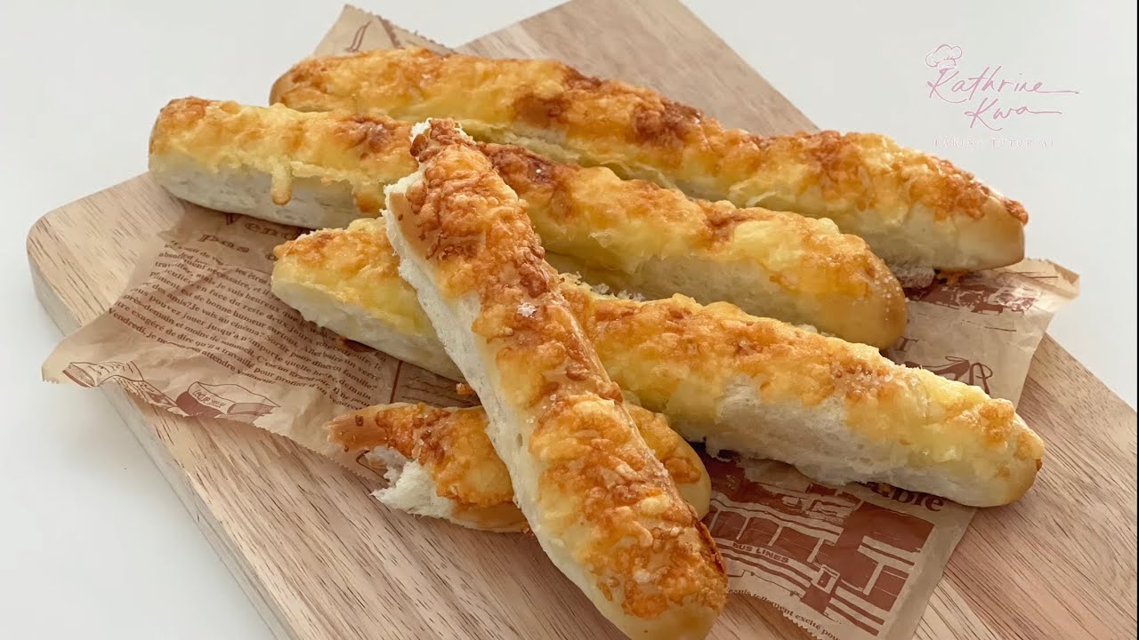 Cheese Sticks ~ Sponge and Dough Method  芝士条面包 ～ 中种发酵法