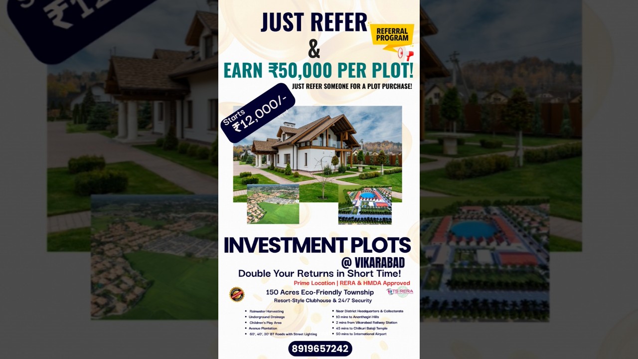 DTCP Plots For Sale @Vikarabad #Plots #house