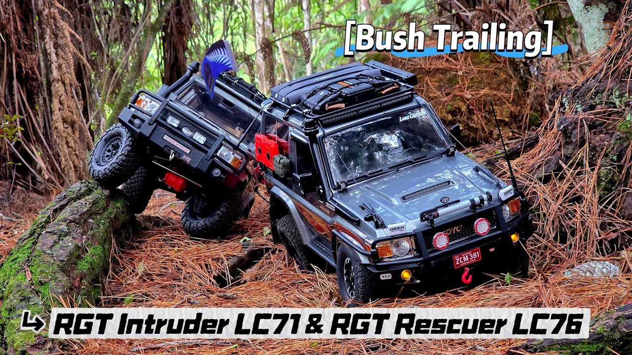 Full video RGT Intruder LC71 & RGT Rescuer LC76 bush trailing ( RGT瑞泰 LC71 / LC76 涉水穿越）