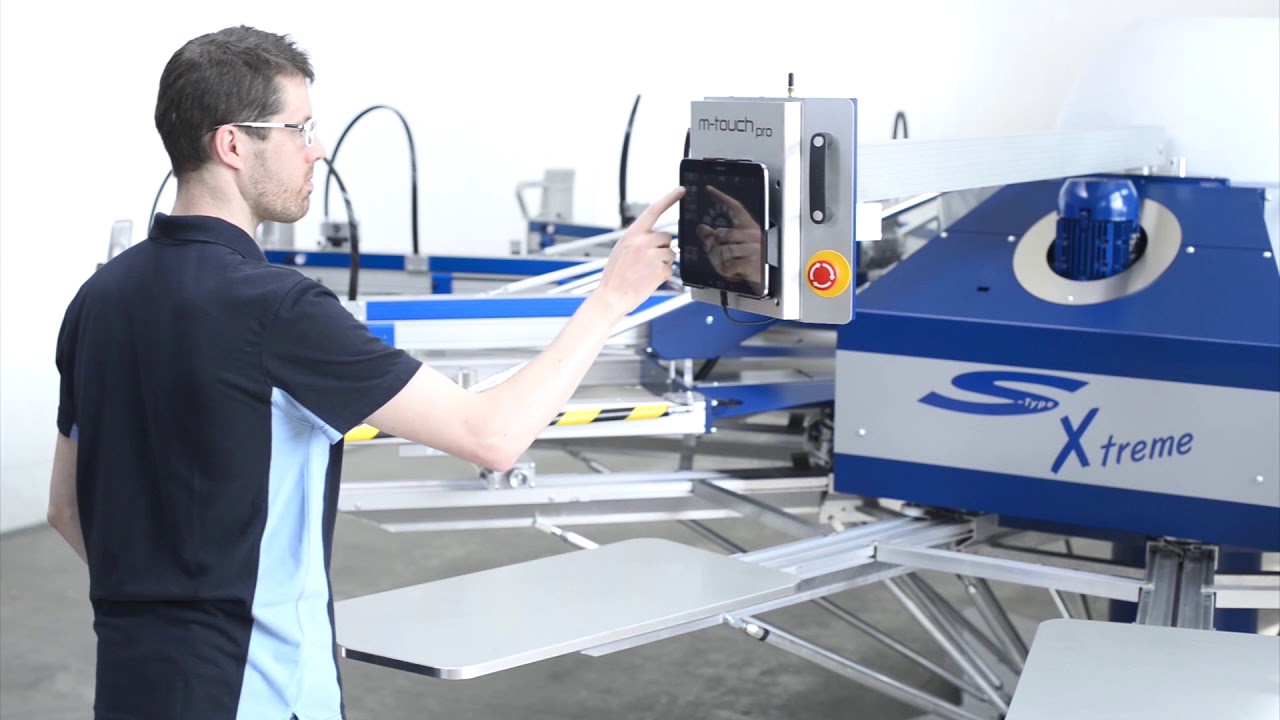 MHM S-Type Xtreme screen printing machine (english)