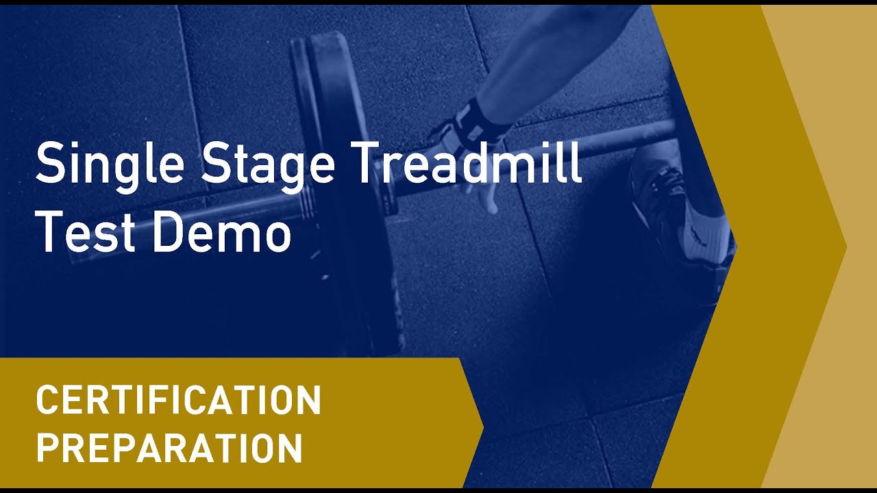 Single Stage Treadmill Test Demo
