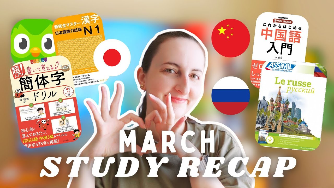 STUDYING 3 LANGUAGES EVERY WEEK 🇯🇵🇨🇳🇷🇺 2024 Study Recap Ep. 3