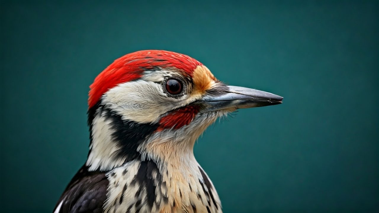 Unveiling the Hidden World of the Middle Spotted Woodpecker 4k